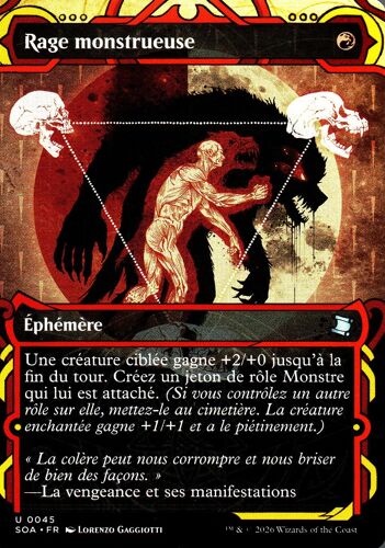 Rage Monstrueuse - Magic - Les Secrets De Strixhaven Vf - Archives Mystiques- U - 45