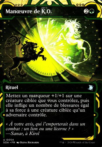 Manoeuvre De K.O. - Magic - Les Secrets De Strixhaven Vf - Archives Mystiques- U - 54