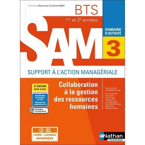 Collaboration À La Gestion Des Ressources Humaines Domaine D'activité 3 Bts 1re Et 2e Année Sam