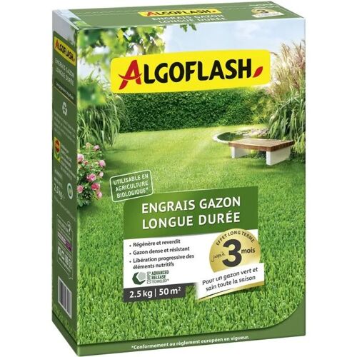 Engrais Gazon Algoflash Longue Durée 2,5 Kg