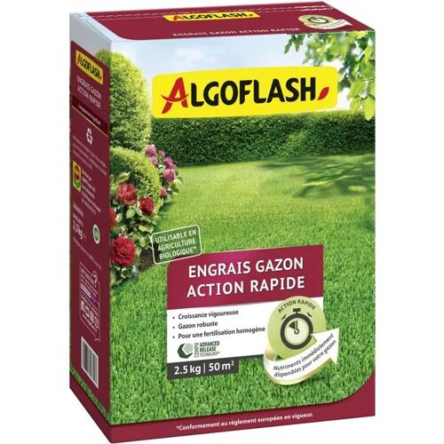 Engrais Gazon Algoflash Rapid 2,5 Kg Pour Croissance Rapide