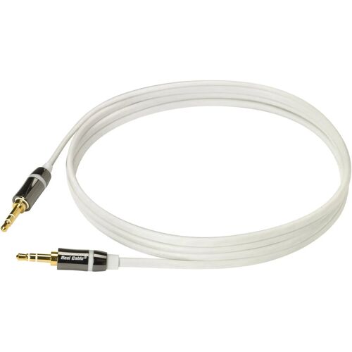 Real Cable - Câble audio - mini-phone stereo 3.5 mm mâle pour mini-phone stereo 3.5 mm mâle - 1.5 m - blindé - plat
