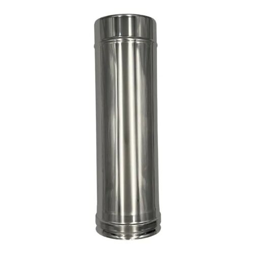 EINSIDE Tuyau Double Paroi en Acier Inoxydable AISI 316, Longueur 50 cm ¿ ø 100/150 mm