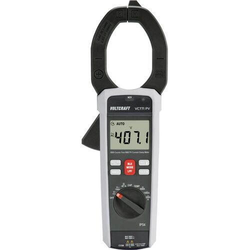 Voltcraft VC771 PV STROMZANGE 2000 A (DC), 1500 A (AC) digital CAT III 1500 V, CAT IV 1000 V, LPF, iOS APP, Android APP (VC-15078310)