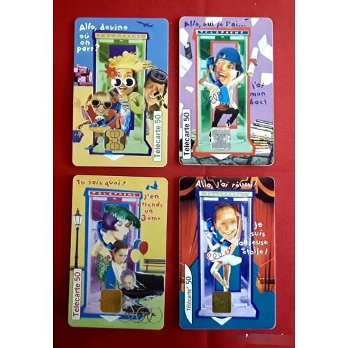 Lot De 4 Telecartes Collection Grandes Nouvelles - N° 2 / 3 / 4/ 6
