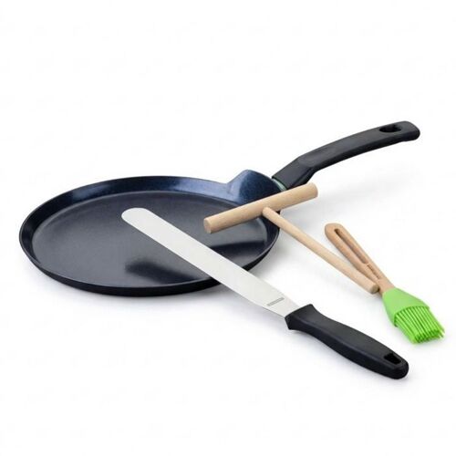 Set de crêpière FACKELMANN Brandao 26 cm noire