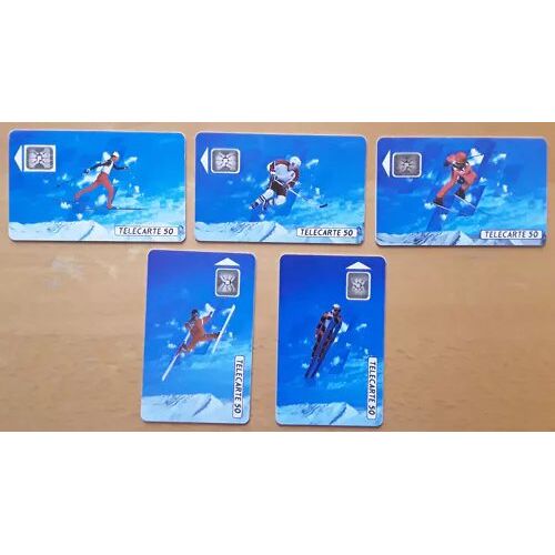 Telecarte Lot De 5 - Jeux Olympiques D'hiver