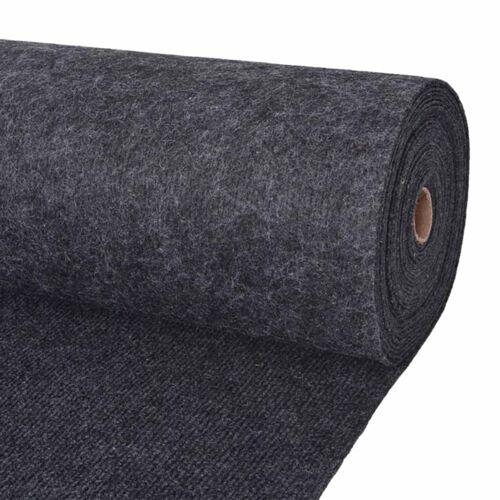 Vidaxl Tapis Anthracite 1,2 X 15 M Polyester