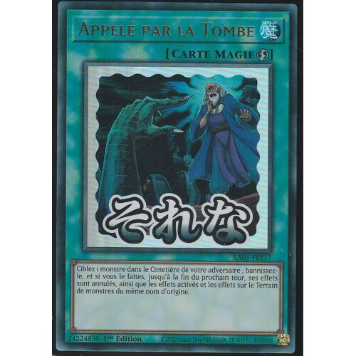 Carte Yu-Gi-Oh - Appelé Par La Tombe - Ra05-Fr117 - Ultra-Rare