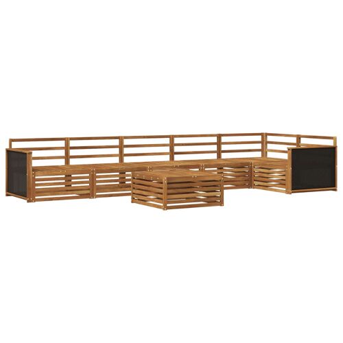 Vidaxl Ensemble De Canapés D'extérieur 7 Pcs Naturel 79 X 79 X 37 Cm