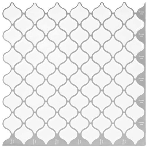 Vidaxl Carreau Lanterne 20 Pcs Blanc 27 X 27 Cm Polyuréthane Et Pet