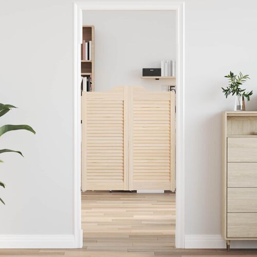 vidaXL Portes battantes Naturel 90 x 40 cm Bois de pin massif