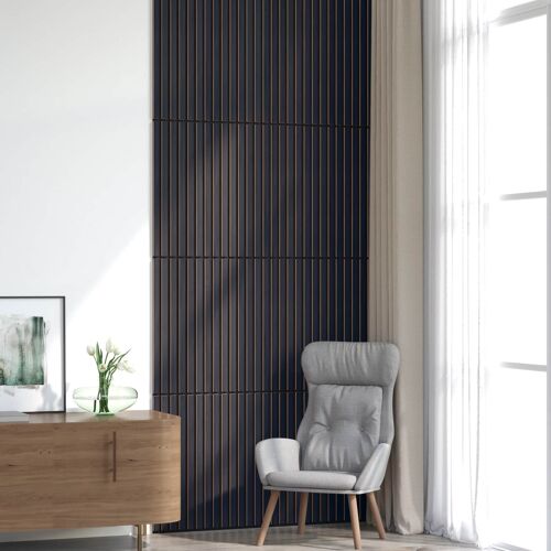 vidaXL Panneaux muraux 8 pcs Anthracite 60,5 x 60 cm