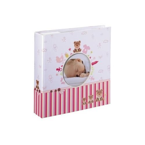 Hama Moni album photo et protège-page Rose, Blanc 200 feuilles 10 x 15