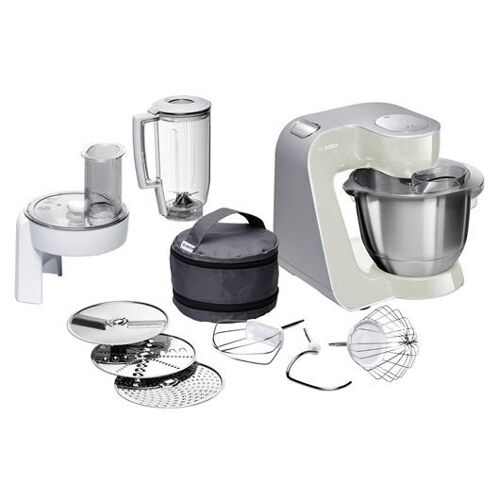 Bosch MUM58L20 robot de cuisine 1000 W 3,9 L Gris, Acier inoxydable et Blanc
