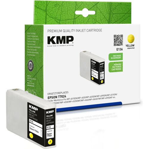 KMP E136 Tintenpatrone yellow kompatibel mit Epson T7024