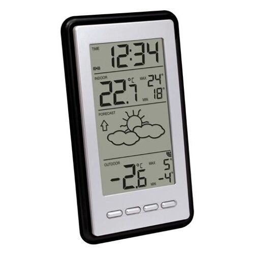 Technoline WS 9130-IT station météo numérique Noir et Argent