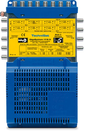 TechniSat GigaSystem 17/8 G Satellite, Terrestre Bleu et Jaune