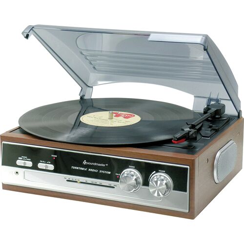 Soundmaster PL 186 Aluminium et Transparent