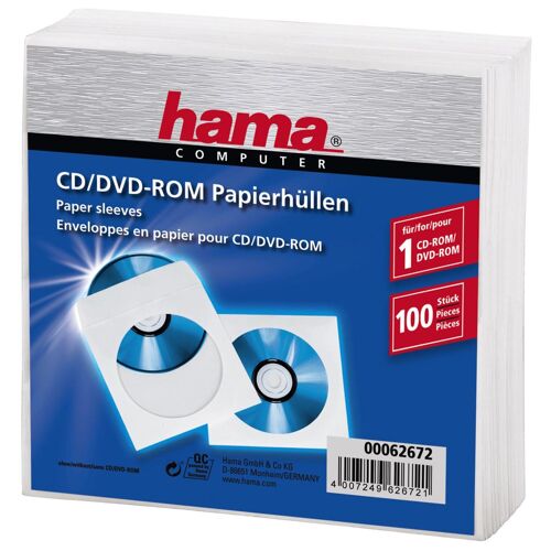 Hama 00062672 étui disque optique Housse 1 disques Blanc