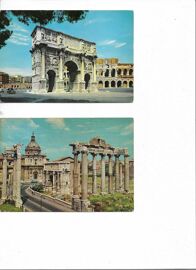 8 Cartes Postales Modernes Circulées Arcs De Triomphe Italie Rome