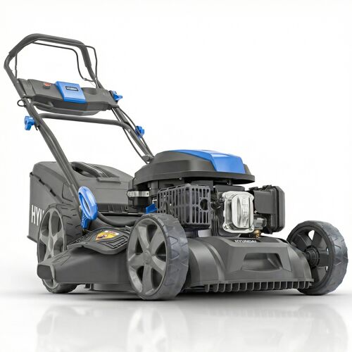 Hyundai Tondeuse à Gazon Thermique Autotractée 46 cm 139 cm3 Démarrage Électrique - 4-en-1, Bac 60 L