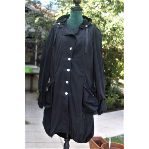 Beau Trench/Imperméable Noir Deca Idéale Pour La Mi Saison Modèle Neuf .Taille Étiquetèe: 3.