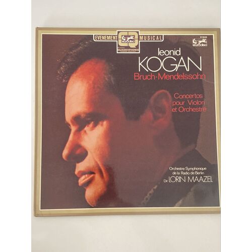 Vinyle 33t Leonid Kogan : Concertos Bruch & Mendelssohn - Dir. Lorin Maazel
