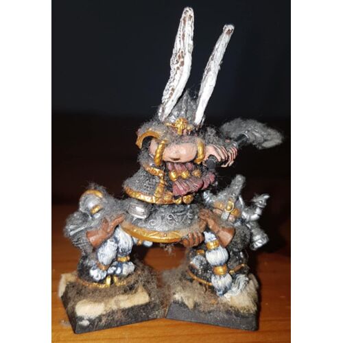 Figurine Warhammer Fantasy Vieux Monde Roi Nain Alrik Et Porte Bouclier Métal