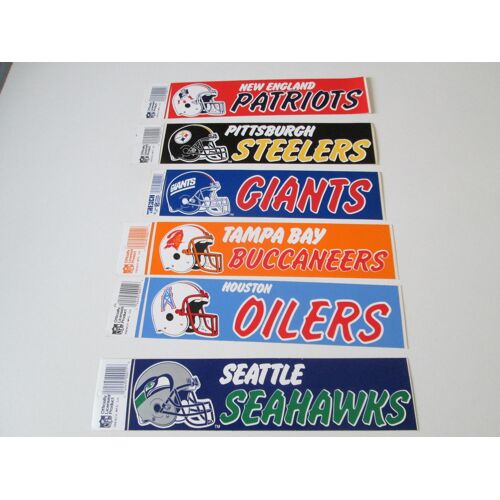 Lot De 24 Autocollants "Bumper" En Vinyle De La Nfl