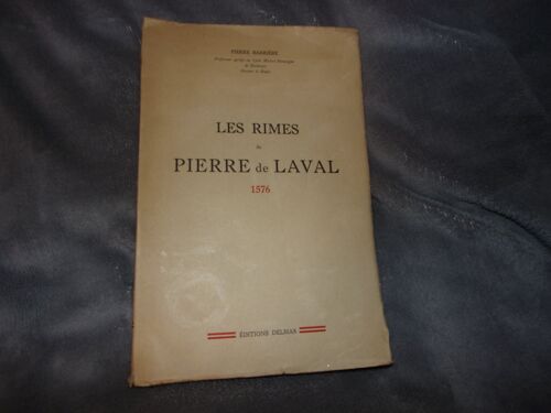Les Rimes De Pierre De Laval