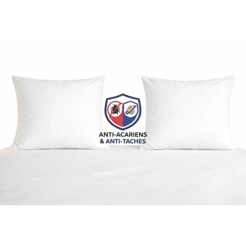 Lot De 2 Oreillers Moelleux Total Protect - 60 X 60 - Mortreux