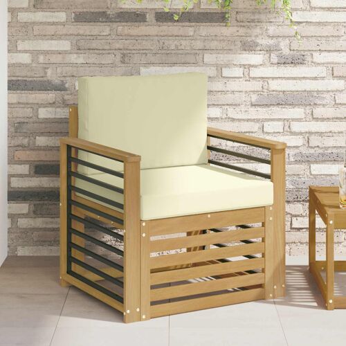 Vidaxl Ensemble De Canapés D'extérieur Polyester Blanc