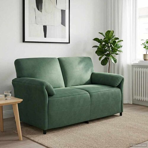 vidaXL Sofa 2 places Vert Mer 158 x 83 x 95 cm Velours
