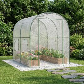 Vidaxl Serre Avec Cadre Transparent 160 X 200 X 192,5 Cm Pvc