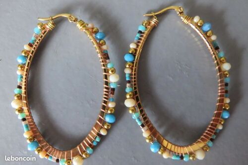 Boucle D'Oreille Créoles Ovales Melz 85