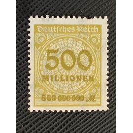 Timbre Empire Allemand Y T 305 Valeur En « Millions » 1923 (070410 )