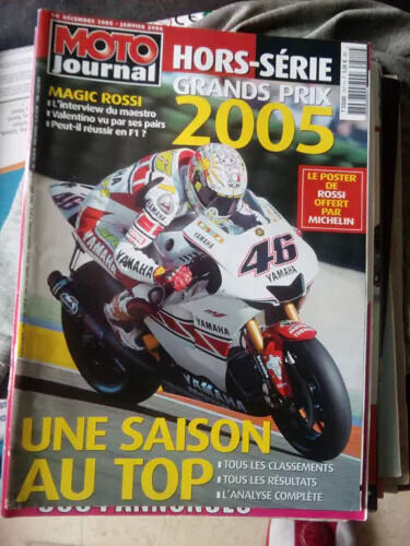 Moto Journal Hors Serie 2511 De 2005 Sans Poster,Grands Prix,Rossi,Pedrosa,Vermeulen,Brembo,Mo Riwaki,Spencer