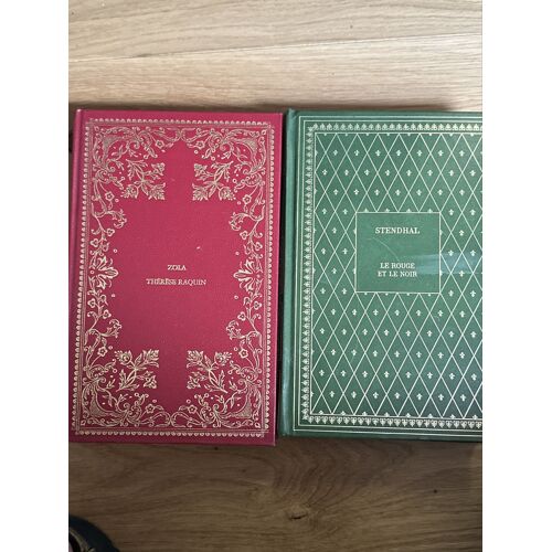 Lot 2 Livres Le Rouge Et Le Noir Et Thérèse Raquin