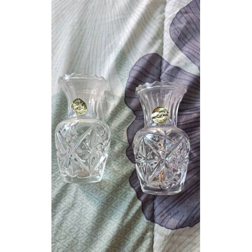 2 petits vases cristal d'Arques