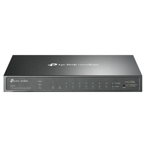 TP-Link Omada SG2210P commutateur réseau Géré L2/L2+ Gigabit Ethernet (10/100/1000) Connexion Ethernet, supportant l'alimentation via ce port (PoE) Noir