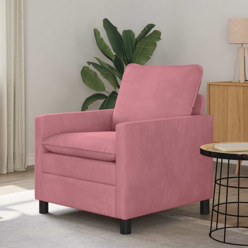 vidaXL Canapé Rose 76 x 81 x 87,5 cm Velours
