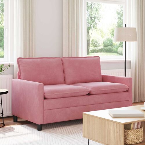 vidaXL Canapé Rose 156 x 81 x 87,5 cm Velours
