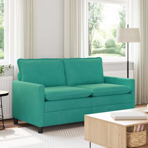 vidaXL Canapé Turquoise 156 x 81 x 87,5 cm Velours