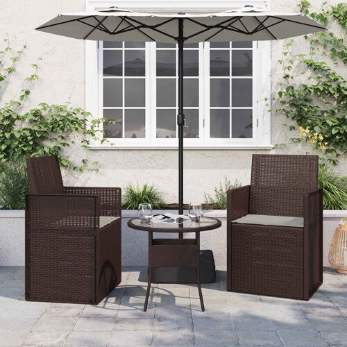 Vidaxl Coussins De Siège 2 Pcs Gris Clair 47 X 36 X 2 Cm Polyester