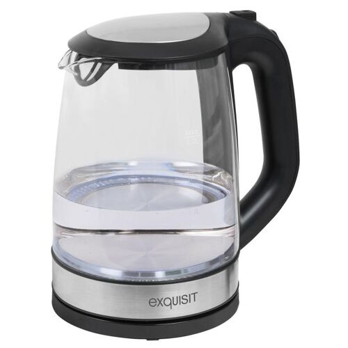 Exquisit WK 3501 swg bouilloire 2 L 2200 W Noir et Acier inoxydable