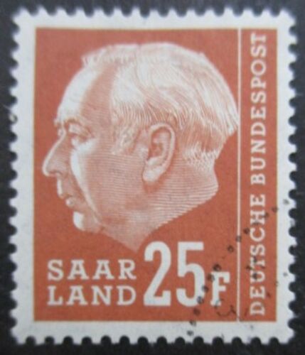 Sarre N°400 Président Heuss Oblitéré