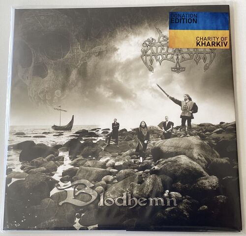 Enslaved - Blodhemn - Lp - 1998/23 - Half Yellow / Blue - 300 Ex - French Press
