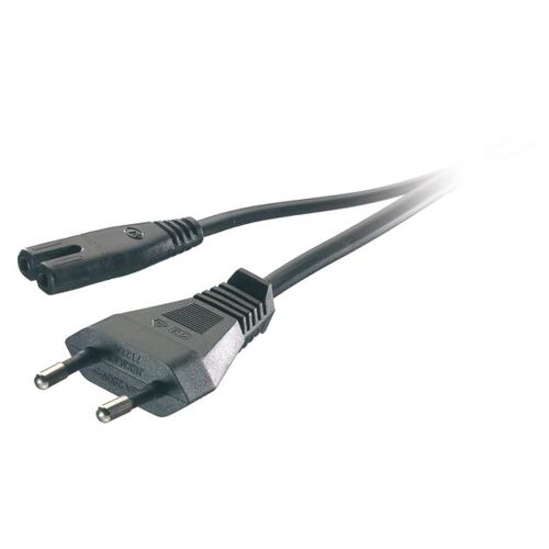 Vivanco 46/80 125B Noir 1,25 m Coupleur C7 CEE7/16