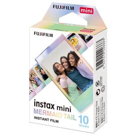 Fujifilm Instax Mini Mermaid Tail pellicule polaroid 10 pièces 86 x 54 mm